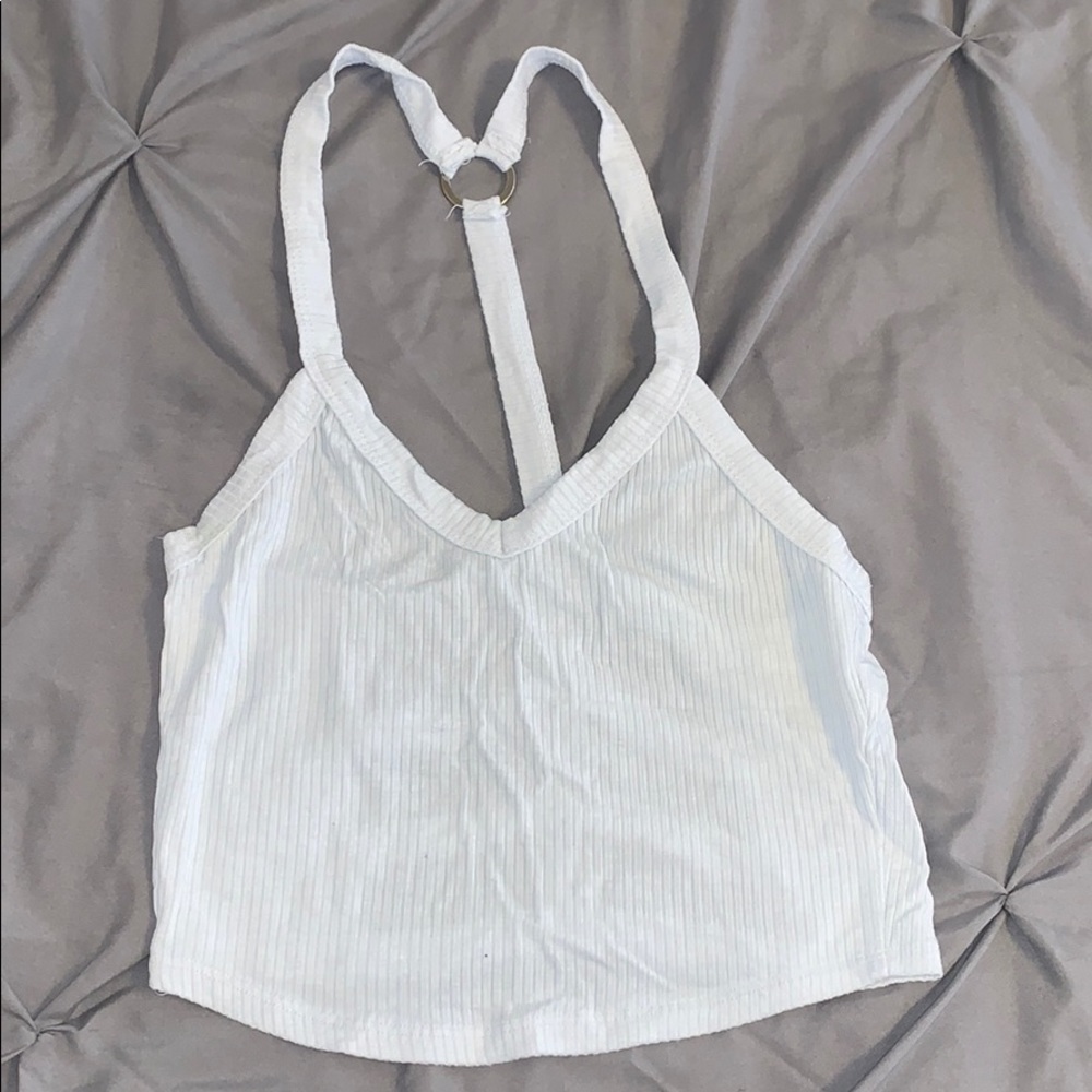 White crop top